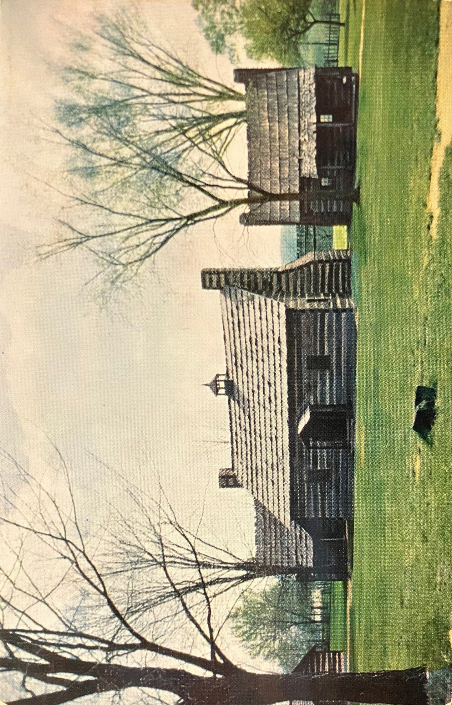 Schoenbrunn Village Church - New Philadelphia, Ohio - Vintage Postcard