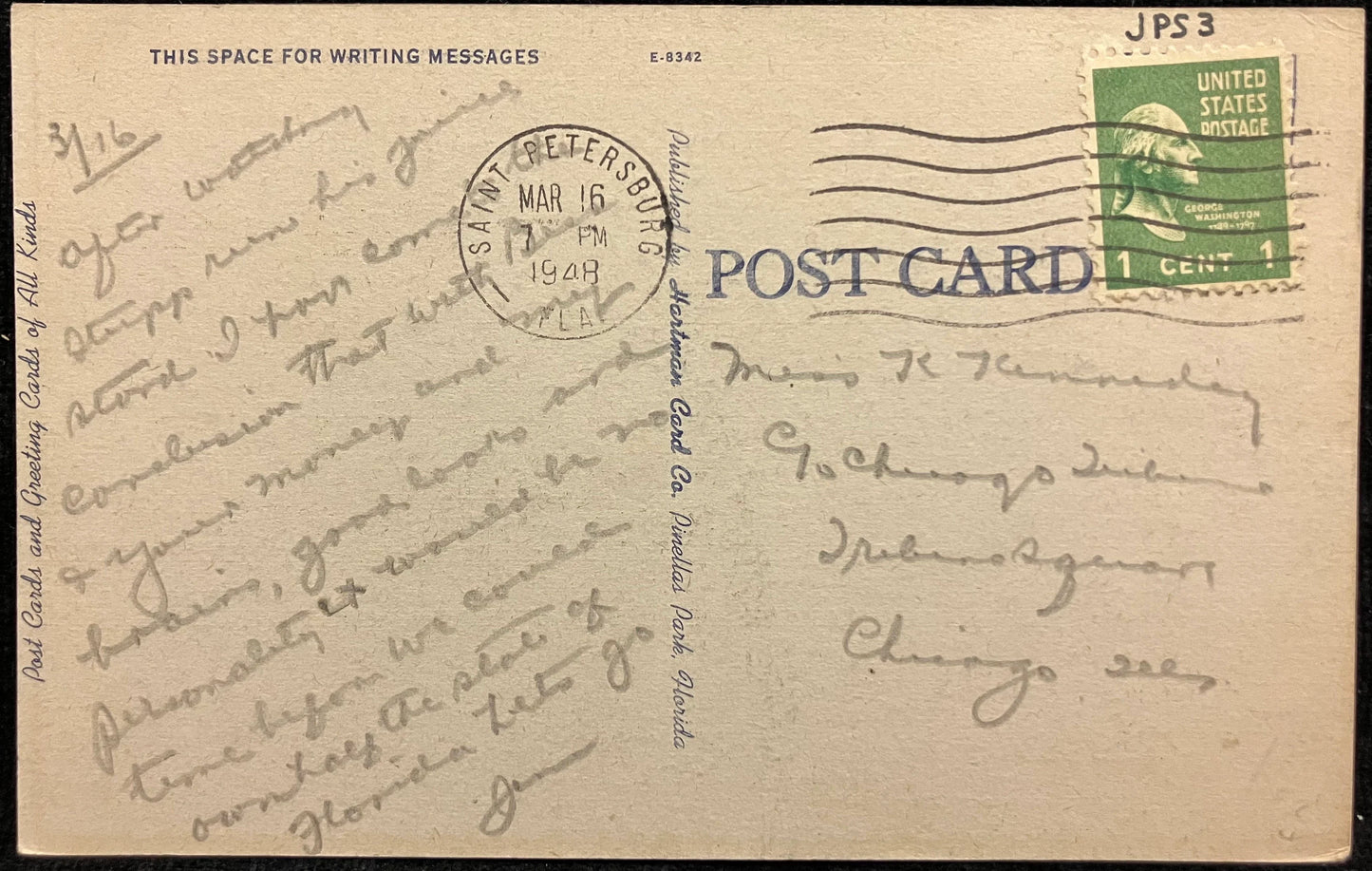 John’s Pass, The Fisherman’s Paradise, One the Gulf of Mexico, St. Petersburg, Florida - Vintage Postcard