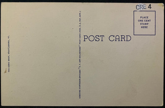 Covered Bridge, West Brattleboro, Vermont - Vintage Postcard