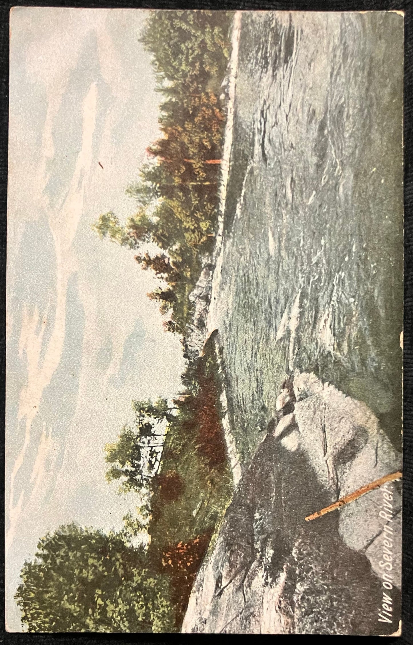 View on Severn River - Maryland - Printed in Germany - Vintage Postcard