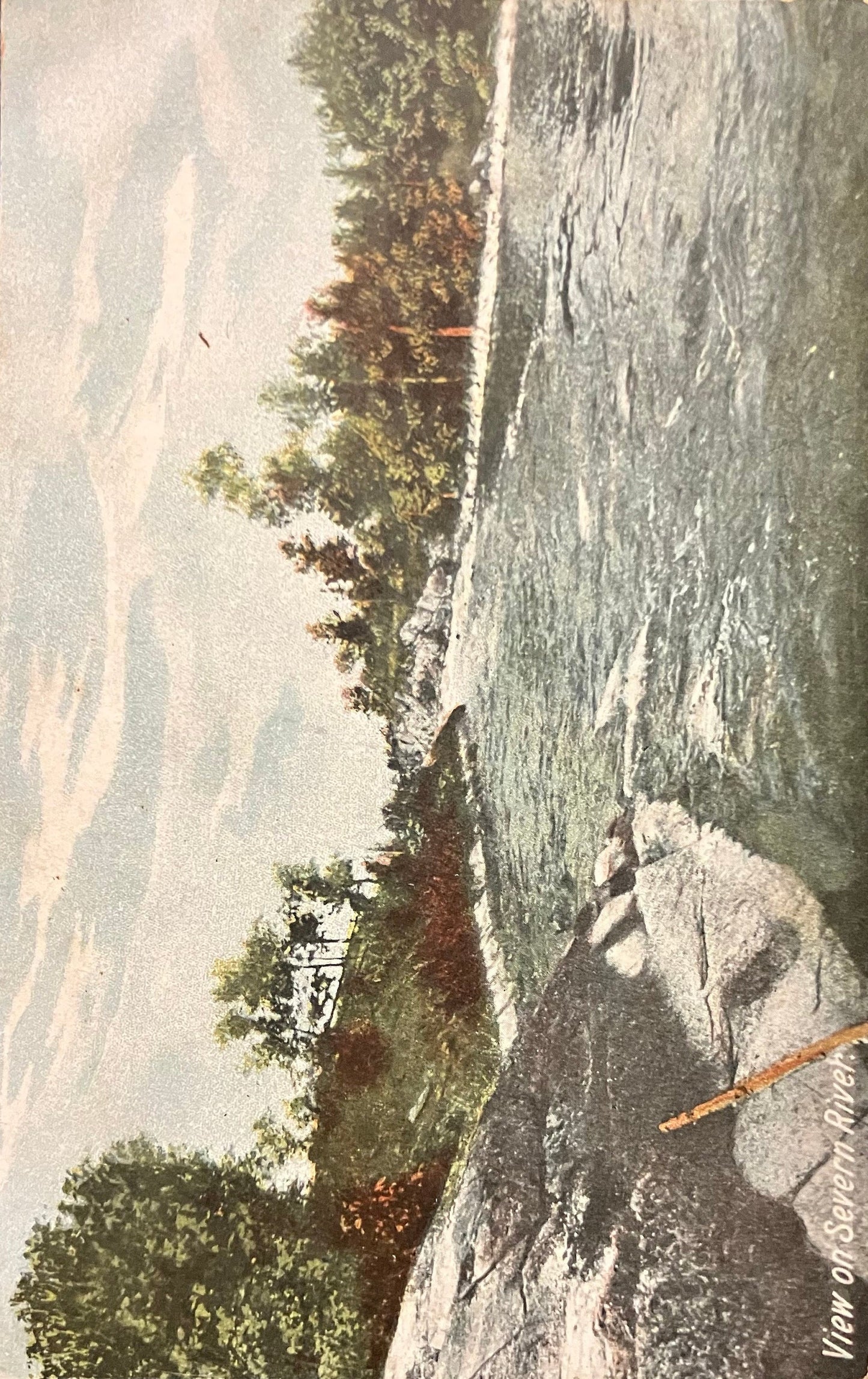 View on Severn River - Maryland - Printed in Germany - Vintage Postcard
