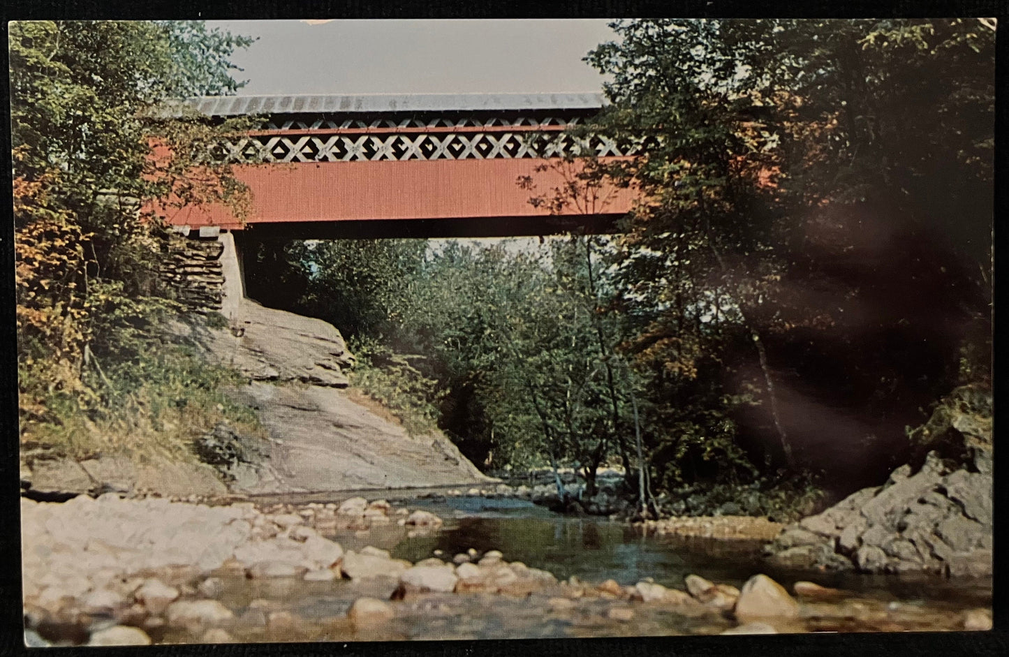 Covered Bridge - Arlington, Vermont - Photography by James J. Heatley - Vintage Postcard,