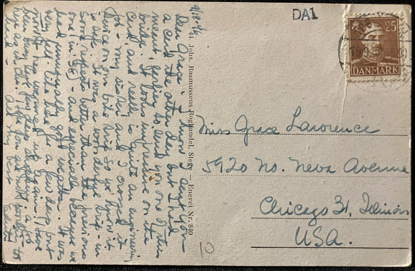 Dronning Alexandrines Bro (Monsbroen) - Vintage Germany Postcard