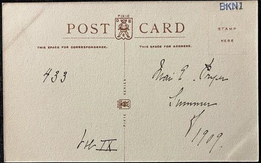 Bracklin Bridge and Falls in 1909 - Callander - D. B., E. Pixie Series - Vintage United Kingdom Post