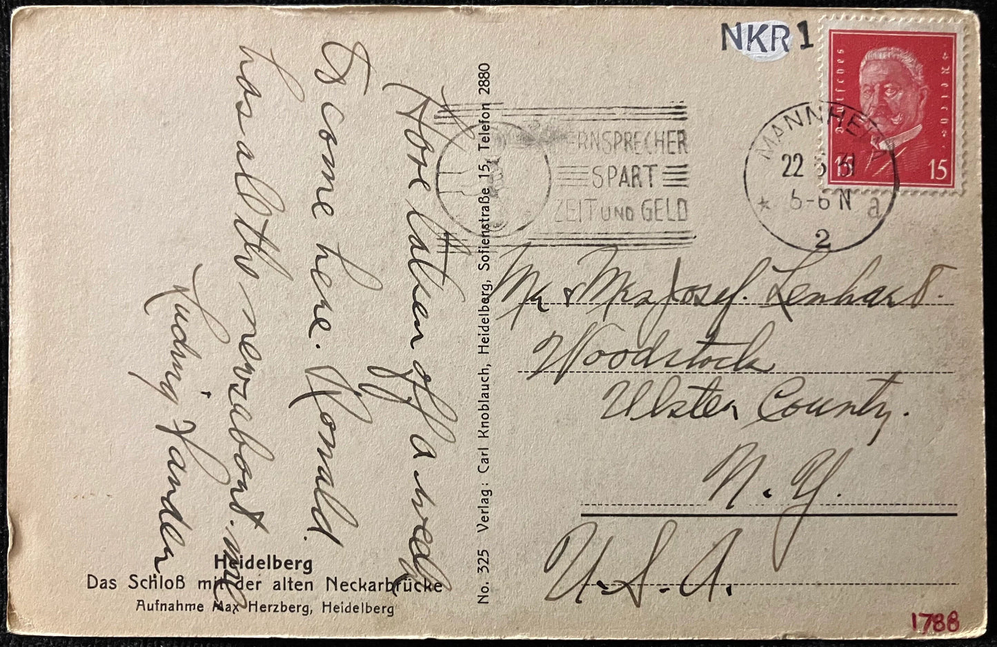 Heidelberg - Vintage Germany Postcard