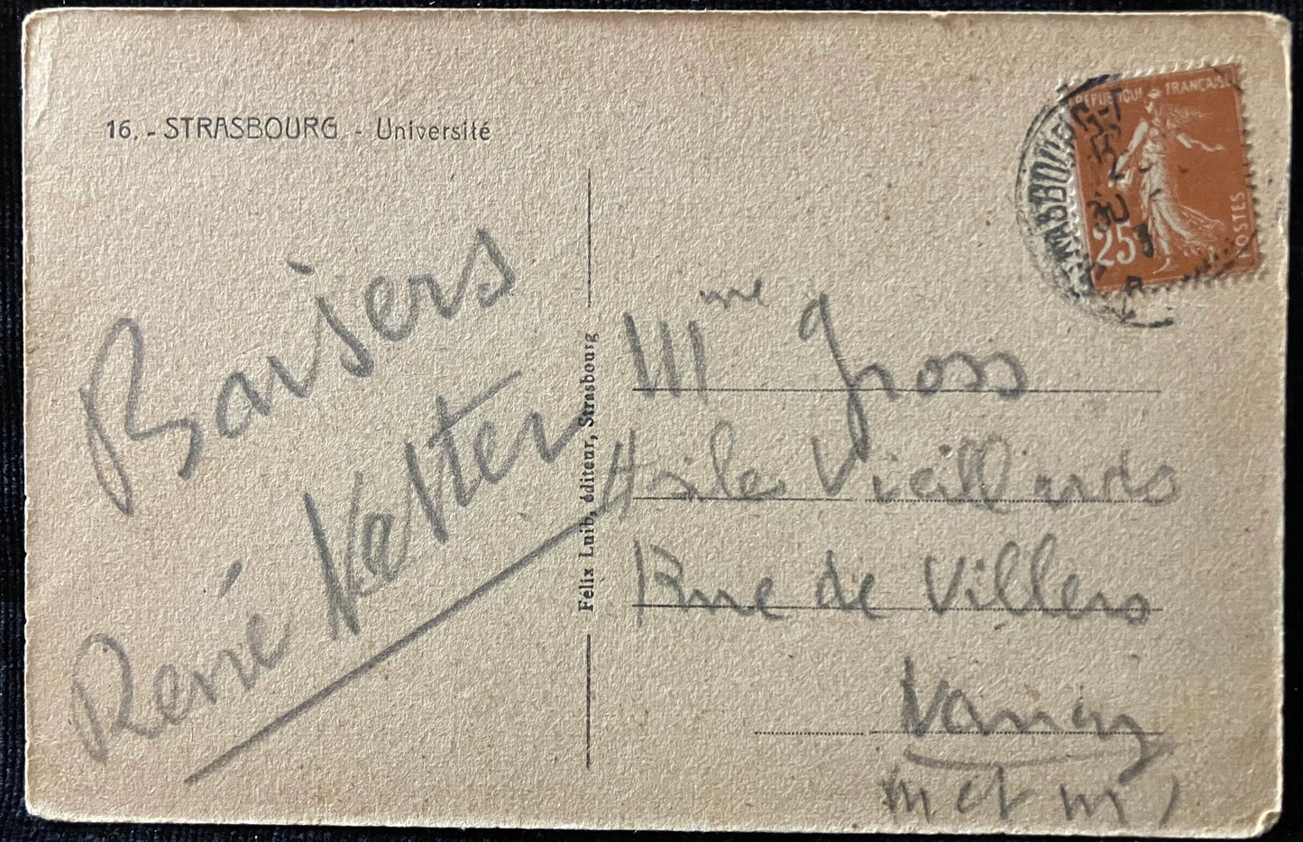 Strasbourg - Vintage French Postcard