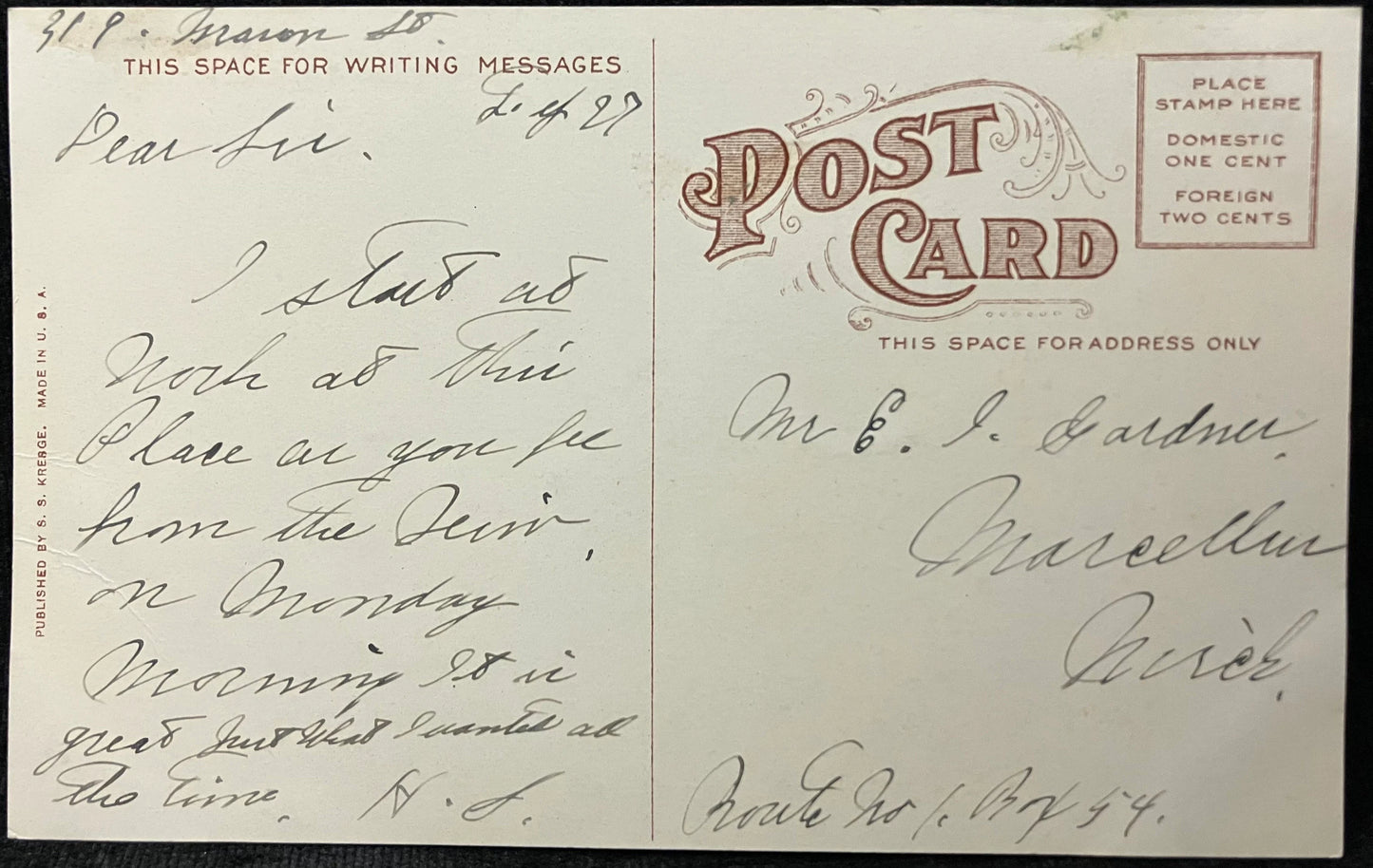 Buick Auto Co., Flint, Michigan - Vintage Postcard