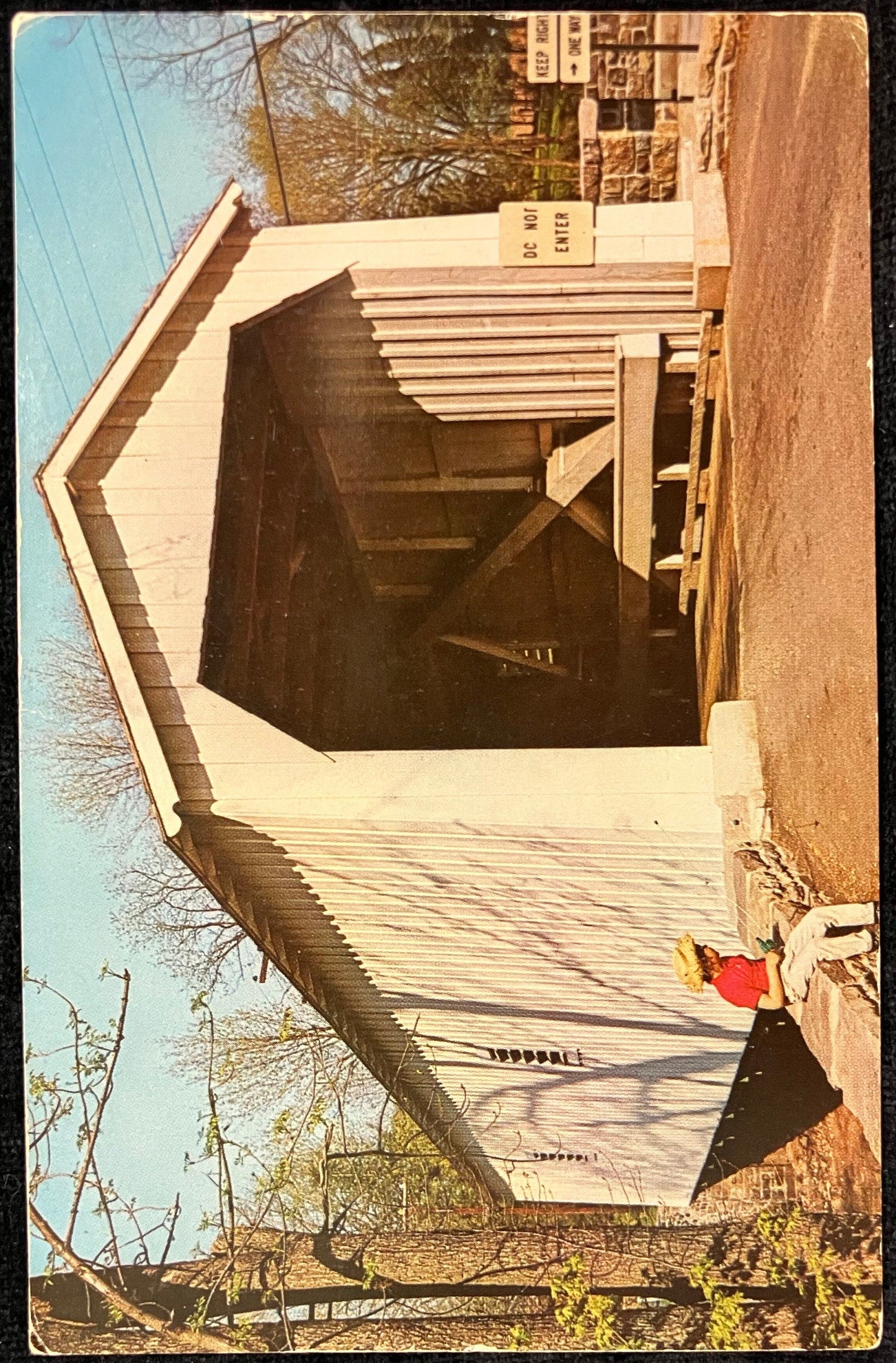 Green Sergeant’s Covered Bridge - Hunterdon County, New Jersey - Last Covered Bridge Remaining in N. J. - Bridge Postcard