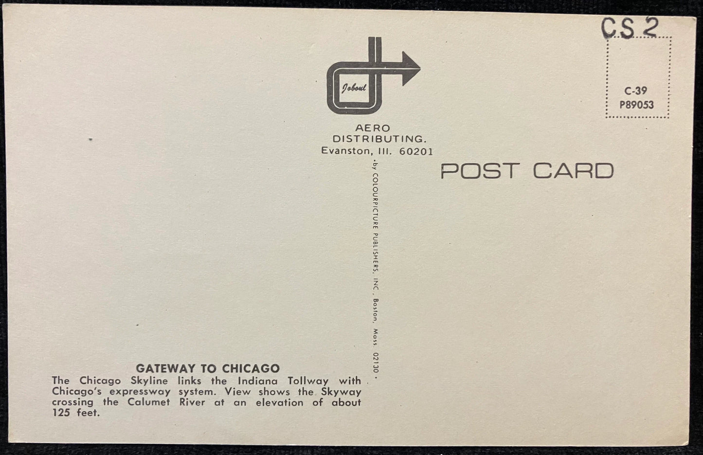 Gateway to Chicago - Chicago, Illinois Highway - Vintage Bridge Postcard