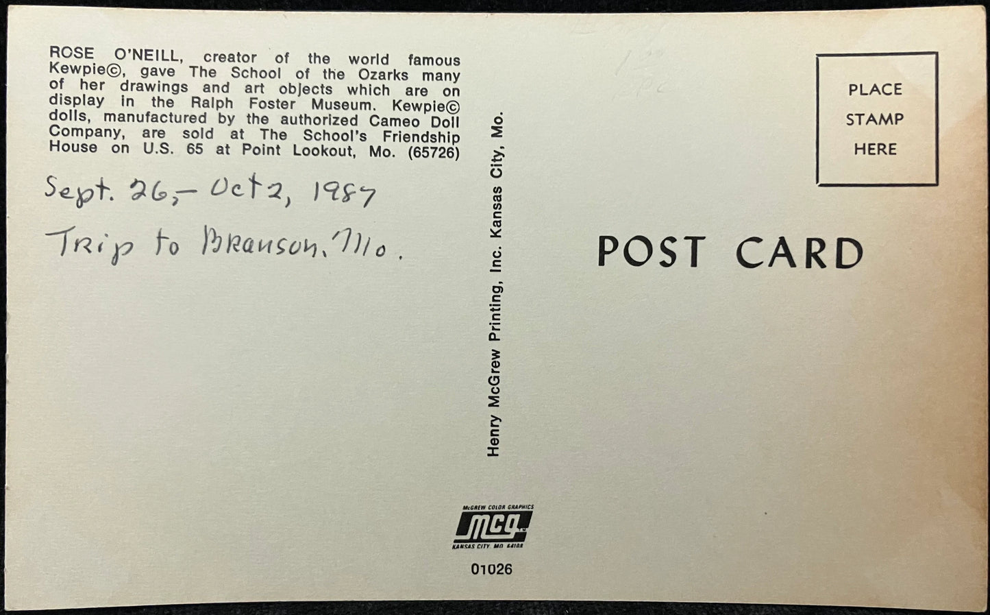 I’ve so many things to carry, It’s not strange I’ve dropped a few; Butt not one Christmas Wish is lost, Of all I bring to you. - Postcard