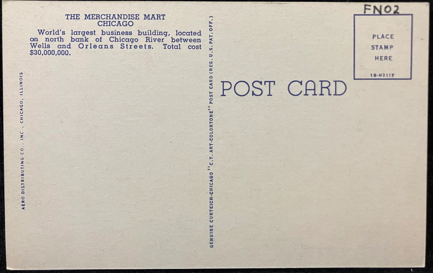 The Merchandise Mart, Chicago, Illinois - Vintage Postcard