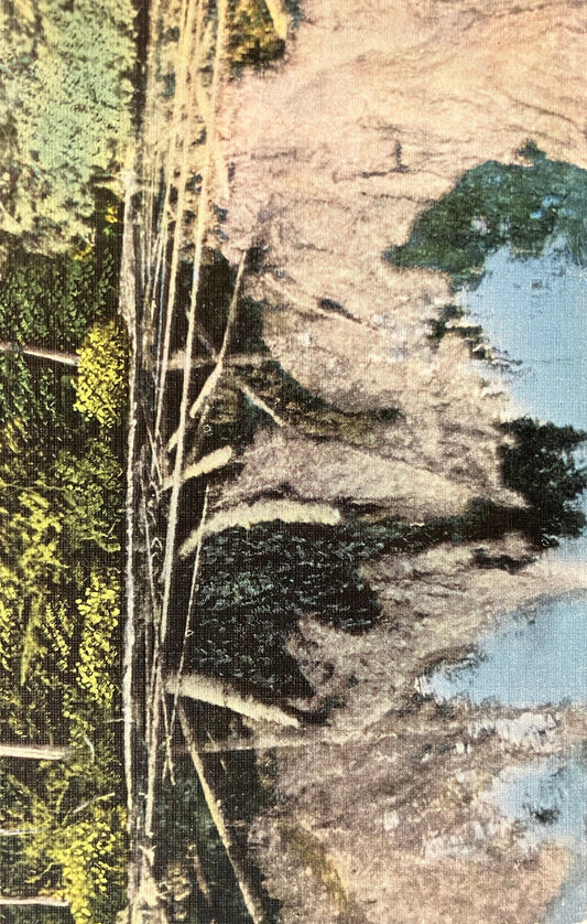 Kitch-Iti-Ki-Pi Spring, Manistique, Michigan - Vintage Postcard