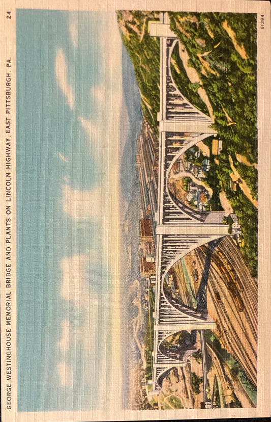 George Westinghouse Memorial Bridge and Plants on Lincoln Highway, East Pittsburgh, Pennsylvania - V