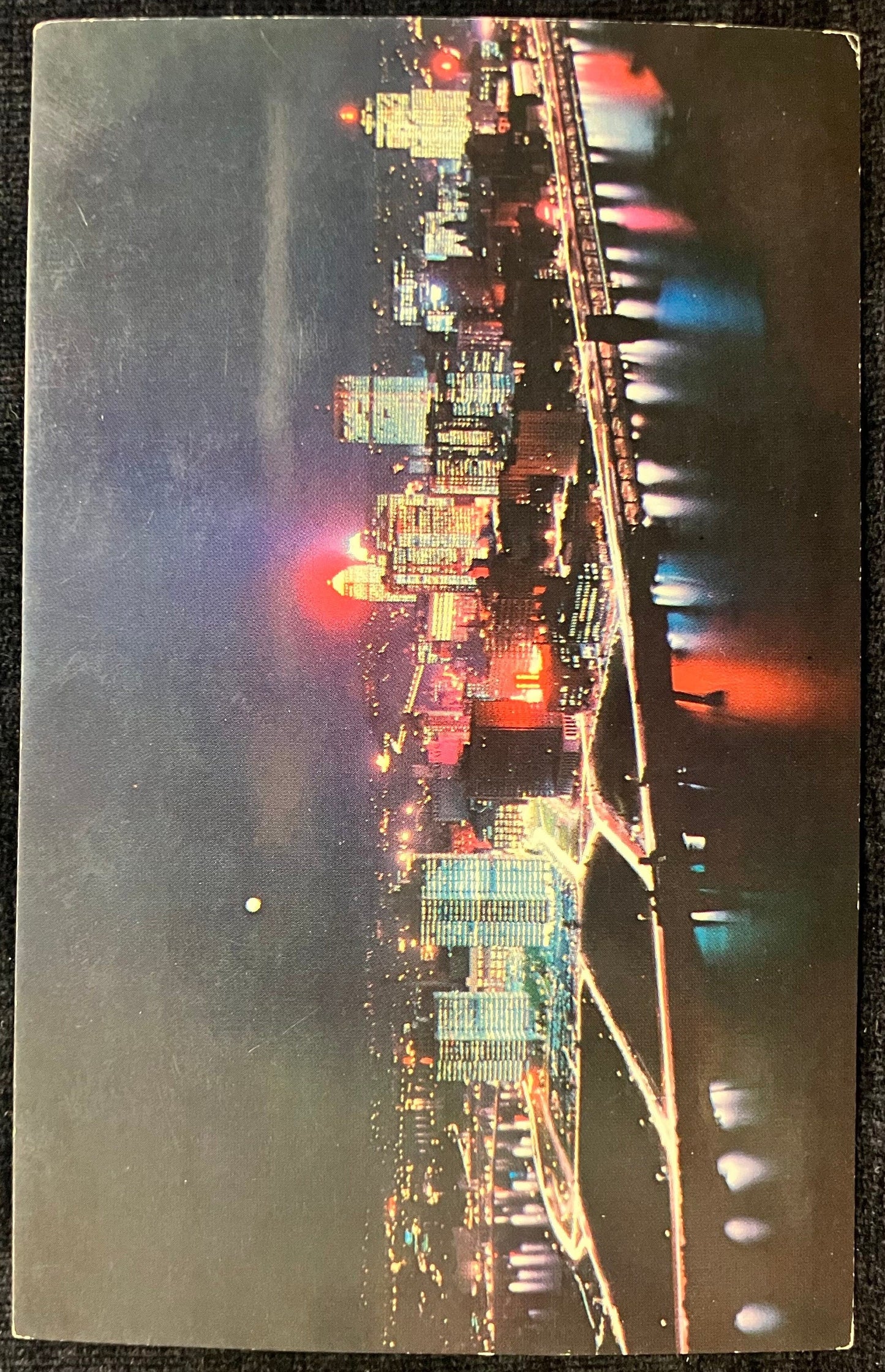 Downtown Pittsburg, Pennsylvania at Night - Ektachrome by Paul M. Penney - Vintage Postcard Pittsburg Skyline 1960 - Birds eye view Pittsburg