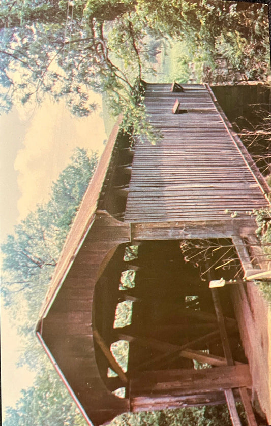 Harra Bridge in Watertown Township, Ohio - Photo: Jerry Devol - Vintage Postcard