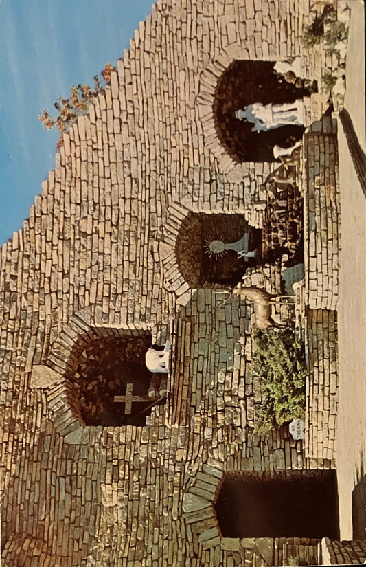 Our Lady of the Woods Shrine in Mio, Michigan - Vintage Christian Postcard