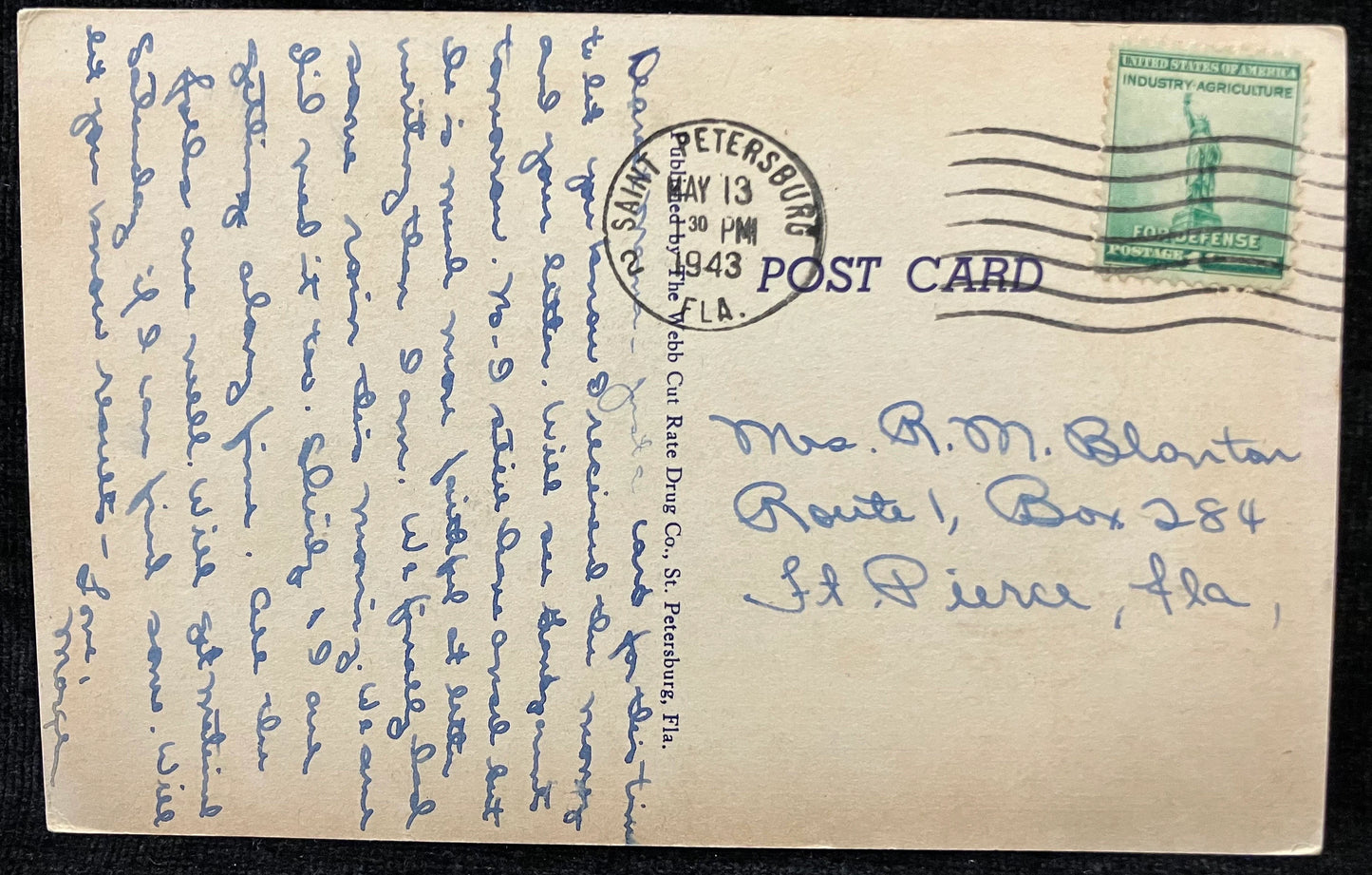 U. S. Maritime Training Station, St. Petersburg, “The Sunshine City,” Florida - Vintage Maritime Postcard