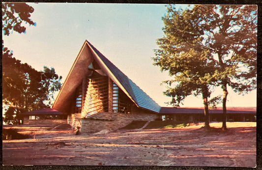 First Unitarian Society of Madison, Wisconsin - Vintage Frank Lloyd Wright Church Postcard - Mid Century Architecture - Wright Architecture