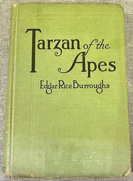 Tarzan of the Apes by Edgar Rice Burrows - Published June 1914, A.L Burt Co. Copyright A.C. McClurg & Co. -With Frontpiece