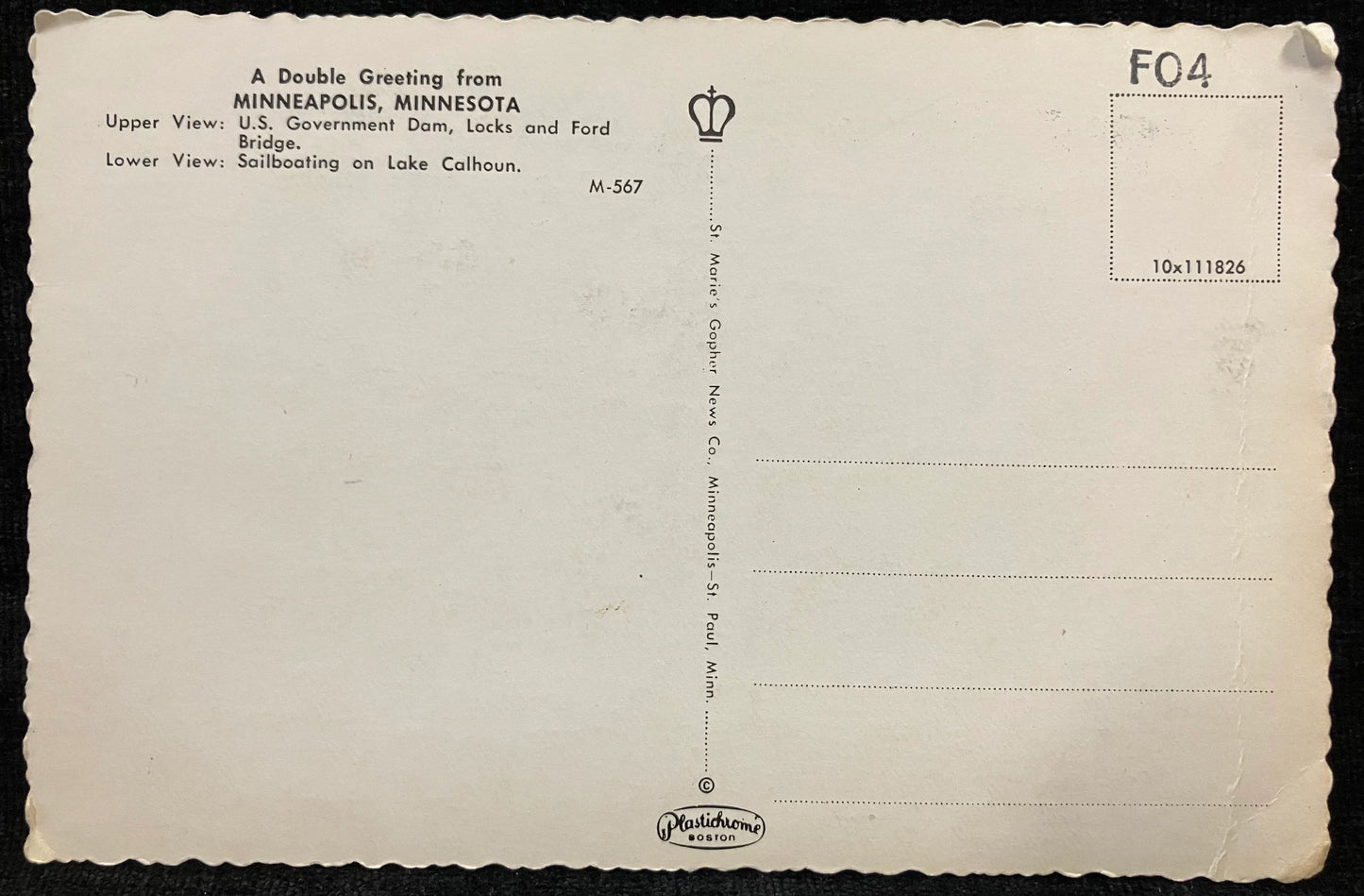 Hello From Minneapolis, Minnesota - Vintage Postcard