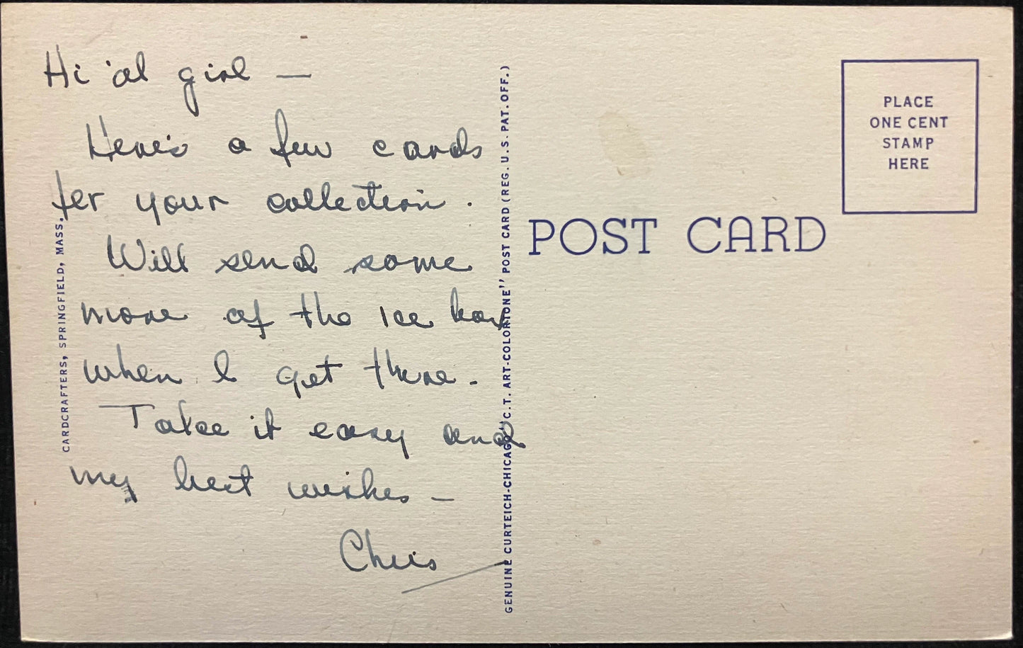 Municipal Group, Springfield, Massachusetts - 1930's Vintage Postcard
