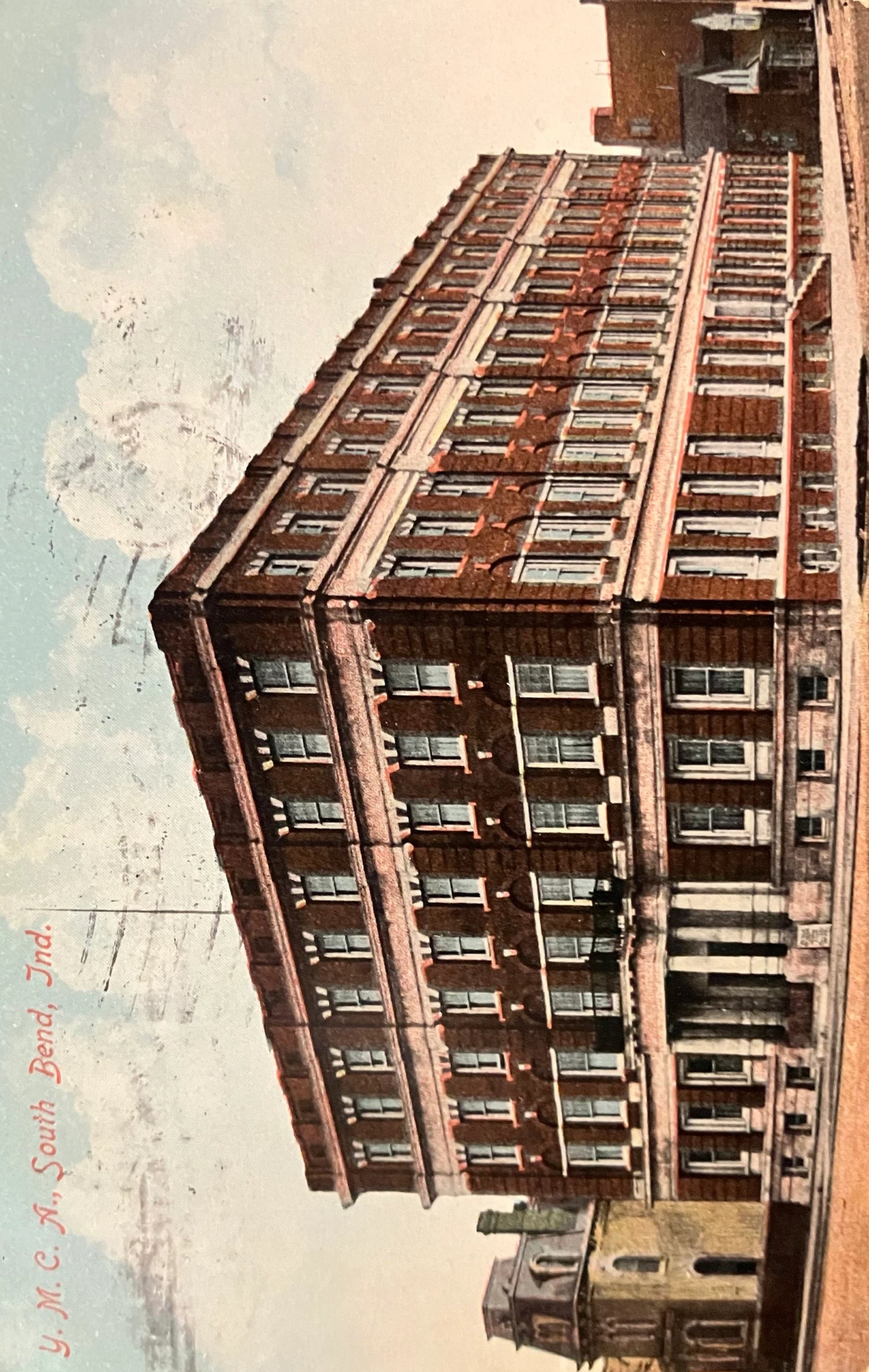 YMCA, South Bend, Indiana - Vintage Church Postcard
