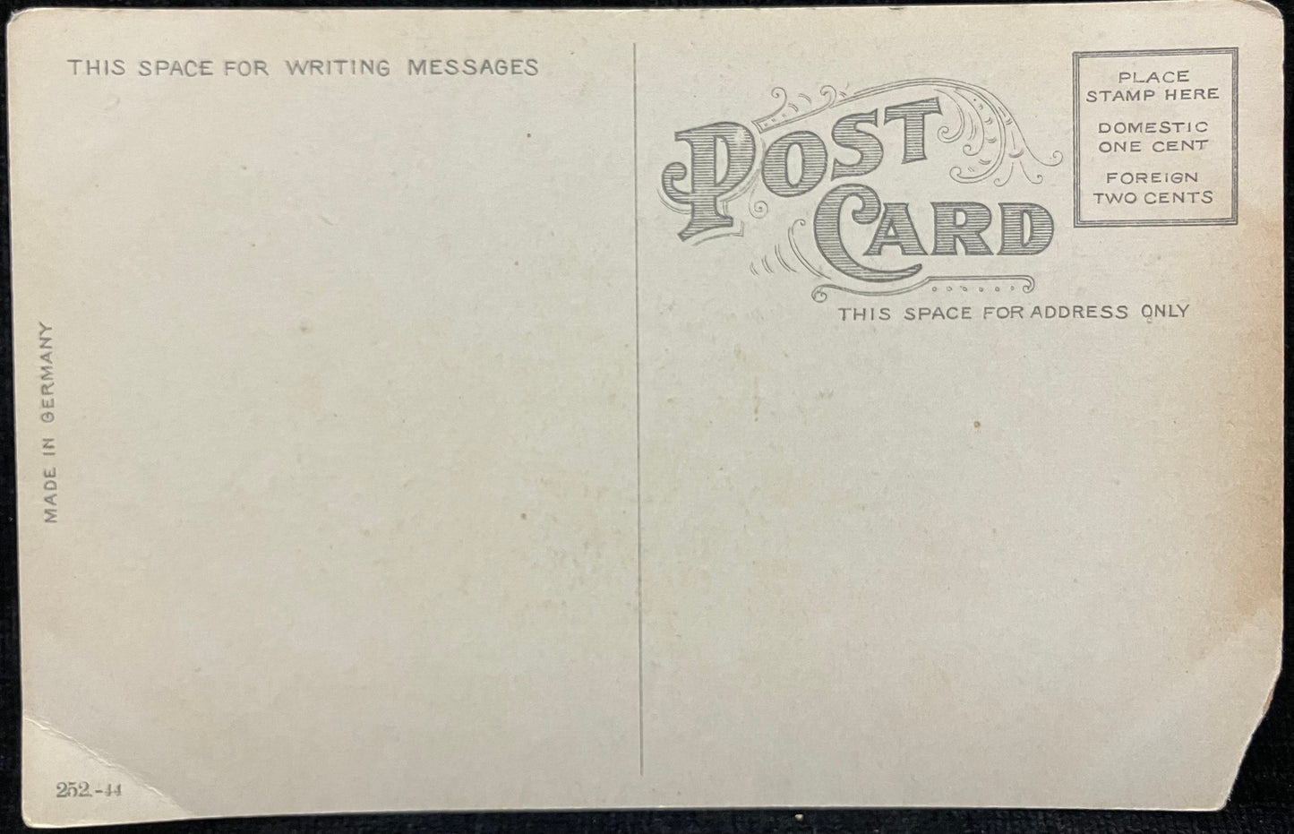 Jefferson Building, South Bend, Ind. - Made in Germany - Vintage Postcard - 1890s photograph - Horse and Buggy Era