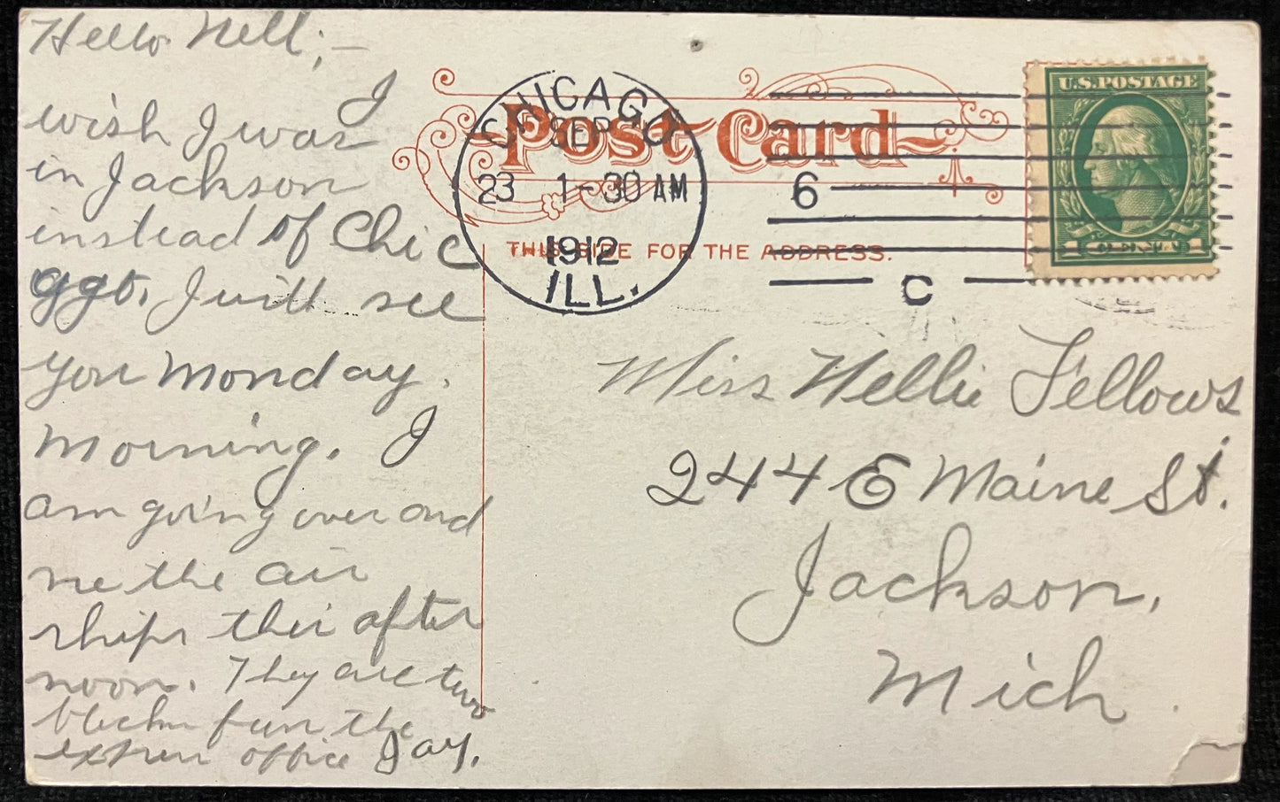 South Entrance to Garfield Park from Madison St., Chicago, Illinois - Vintage Park Postcard