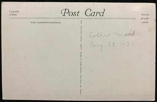 Hotel Graham, Bloomington, Indiana - Vintage Hotel Postcard