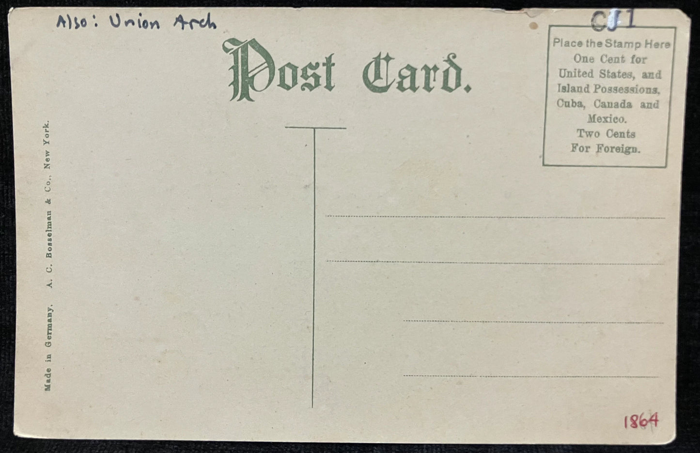 Cabin John’s Bridge - Washington, D. C. - Bridge Postcard