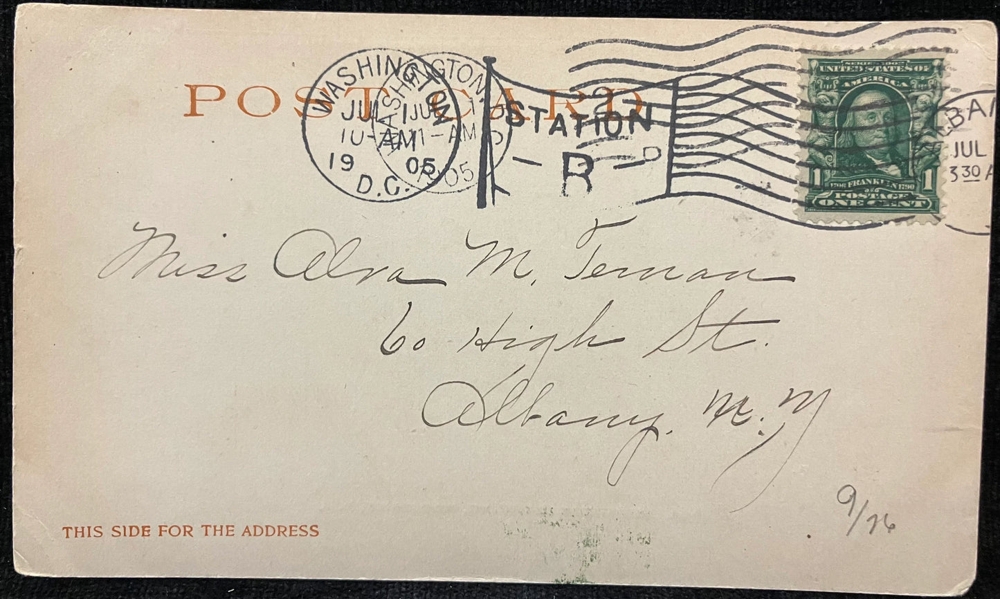 Smithsonian Institution, Washington, D. C., Maryland - Copyright, 1903, by Detroit Photographic Co. - Vintage Museum Postcard