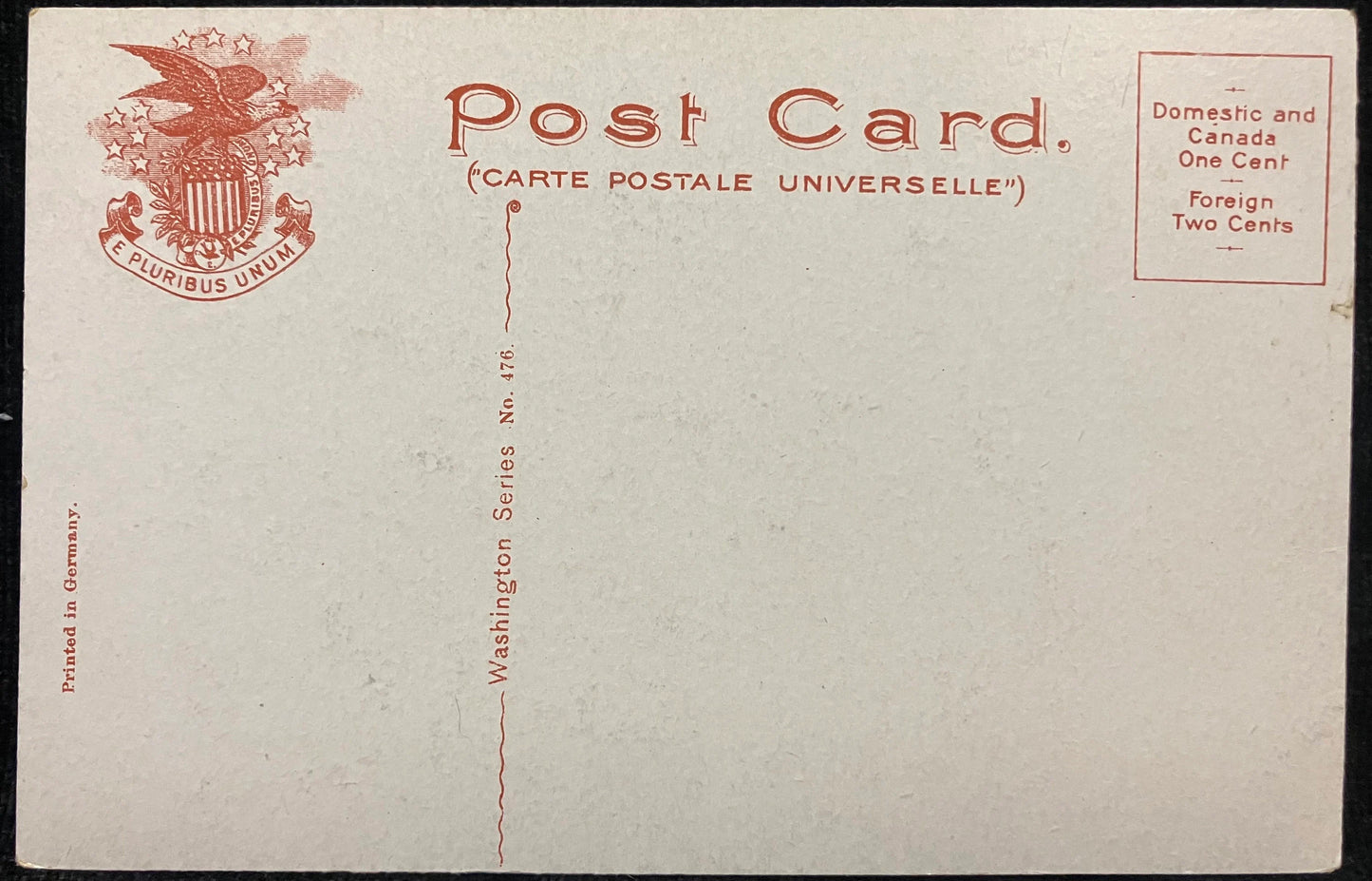 The New Public Library, Seattle, Washington - No. 476 - Printed in Germany - Vintage Library Postcard