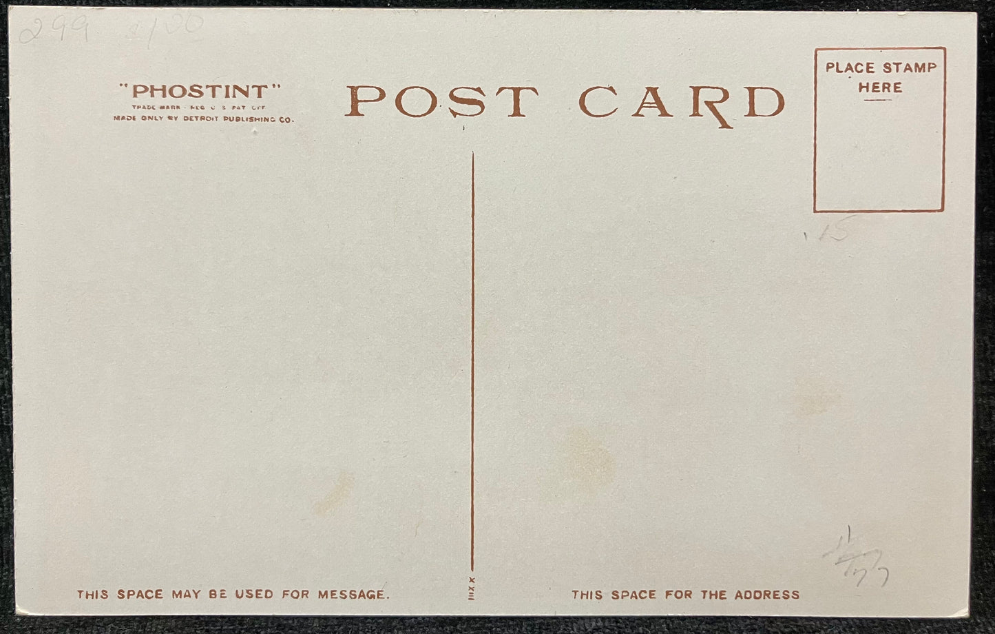 A Mountain Toll Gate, Michigan - Copr. Detroit Photographic Co. - Vintage Postcard