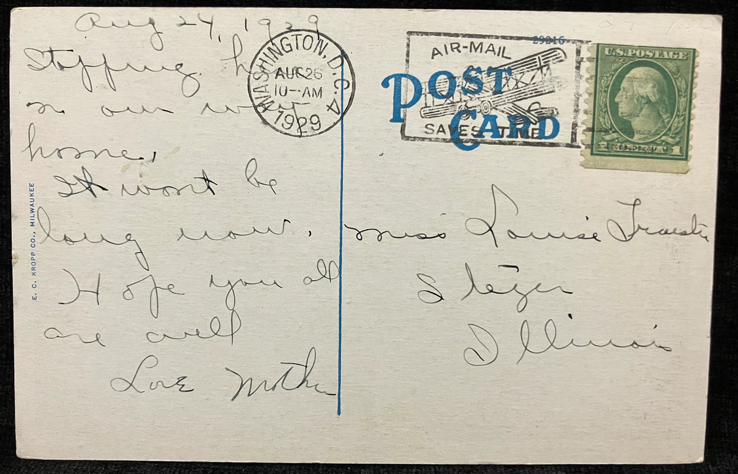 The Lee House in the Heart of Washington, 15th and L Streets, Washington, D.C., Maryland - Vintage Postcard