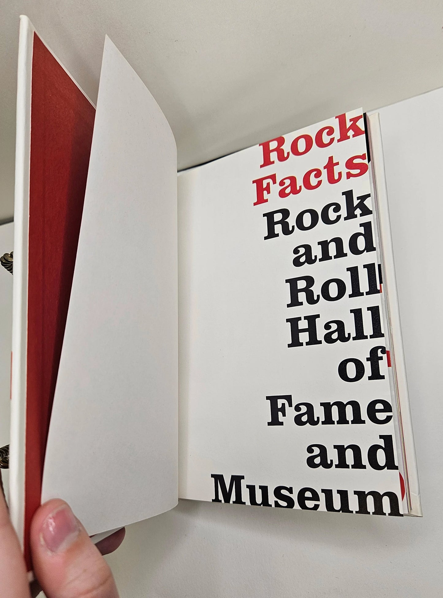 Rock Facts Rock And Roll Hall Of Fame And Museum Hardcover NEW Book