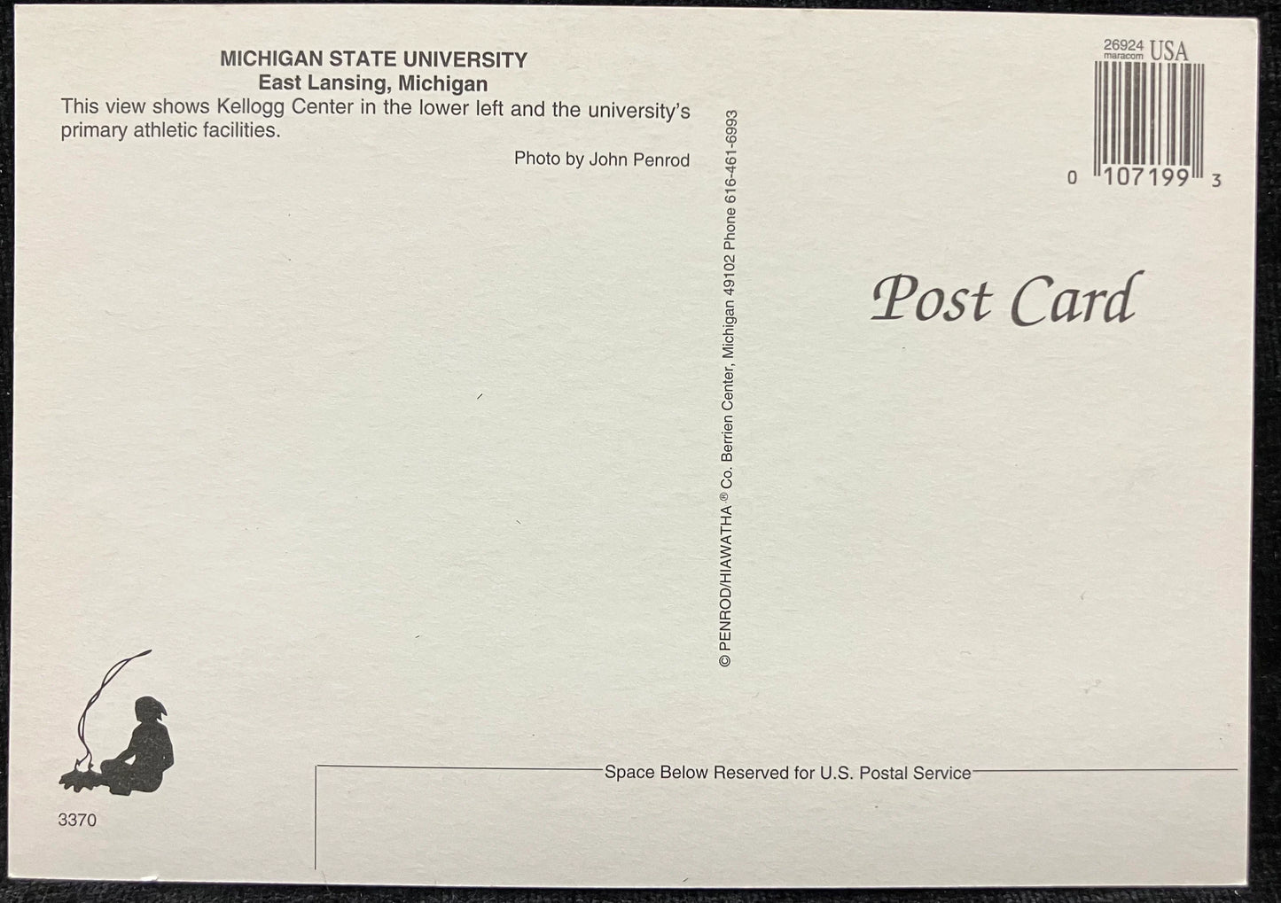 Michigan State University - Photo: John Penrod - Vintage Campus Postcard