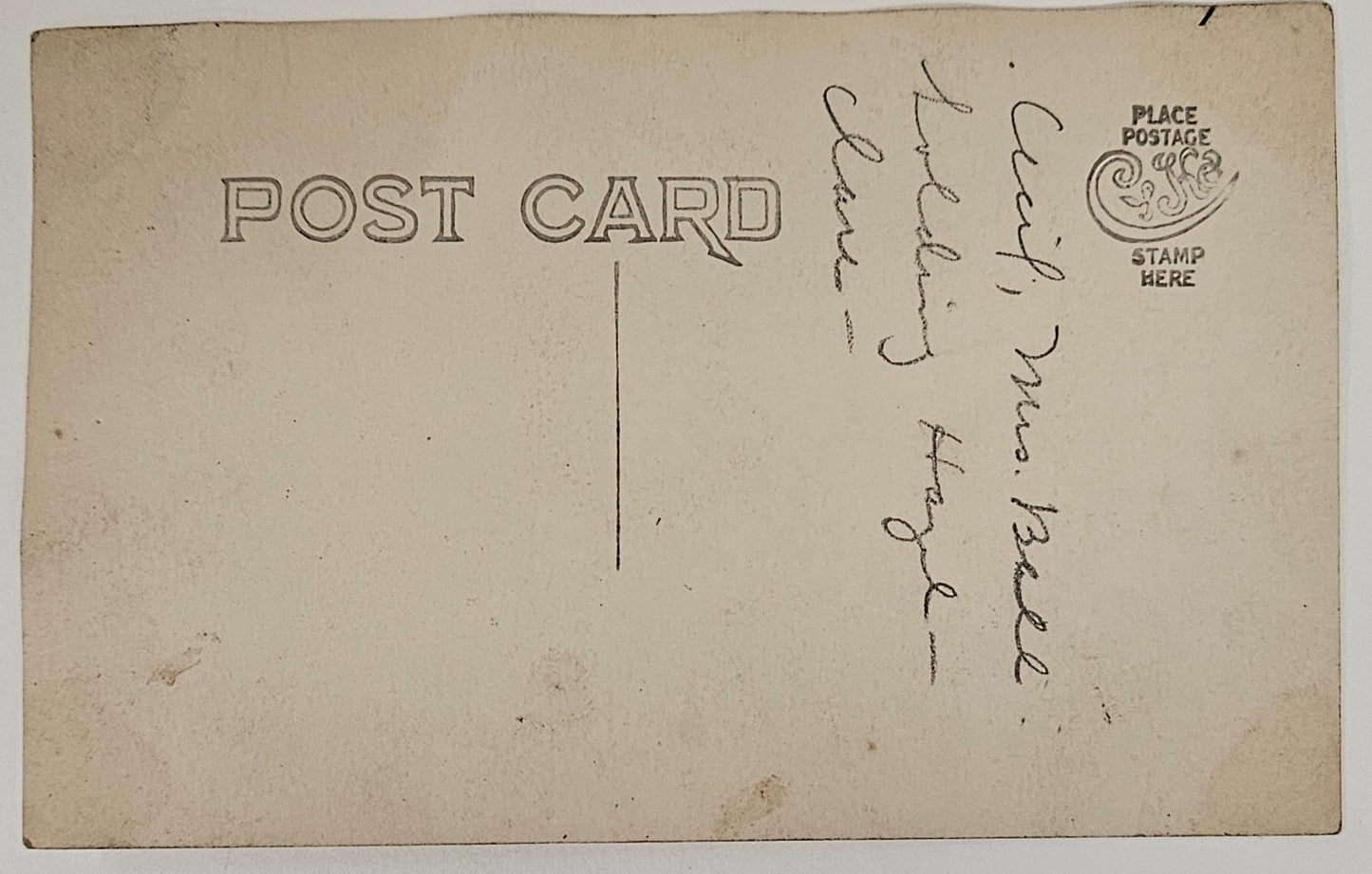 RPPC - Advertising Postcards - Flexotile Stucco -  Amos M. Carpenter - Vintage Postcard