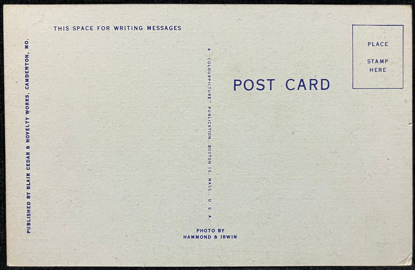Kaysinger Bluff, Upper Lake of the Ozarks, Near Warsaw, Missouri - Linen Postcard