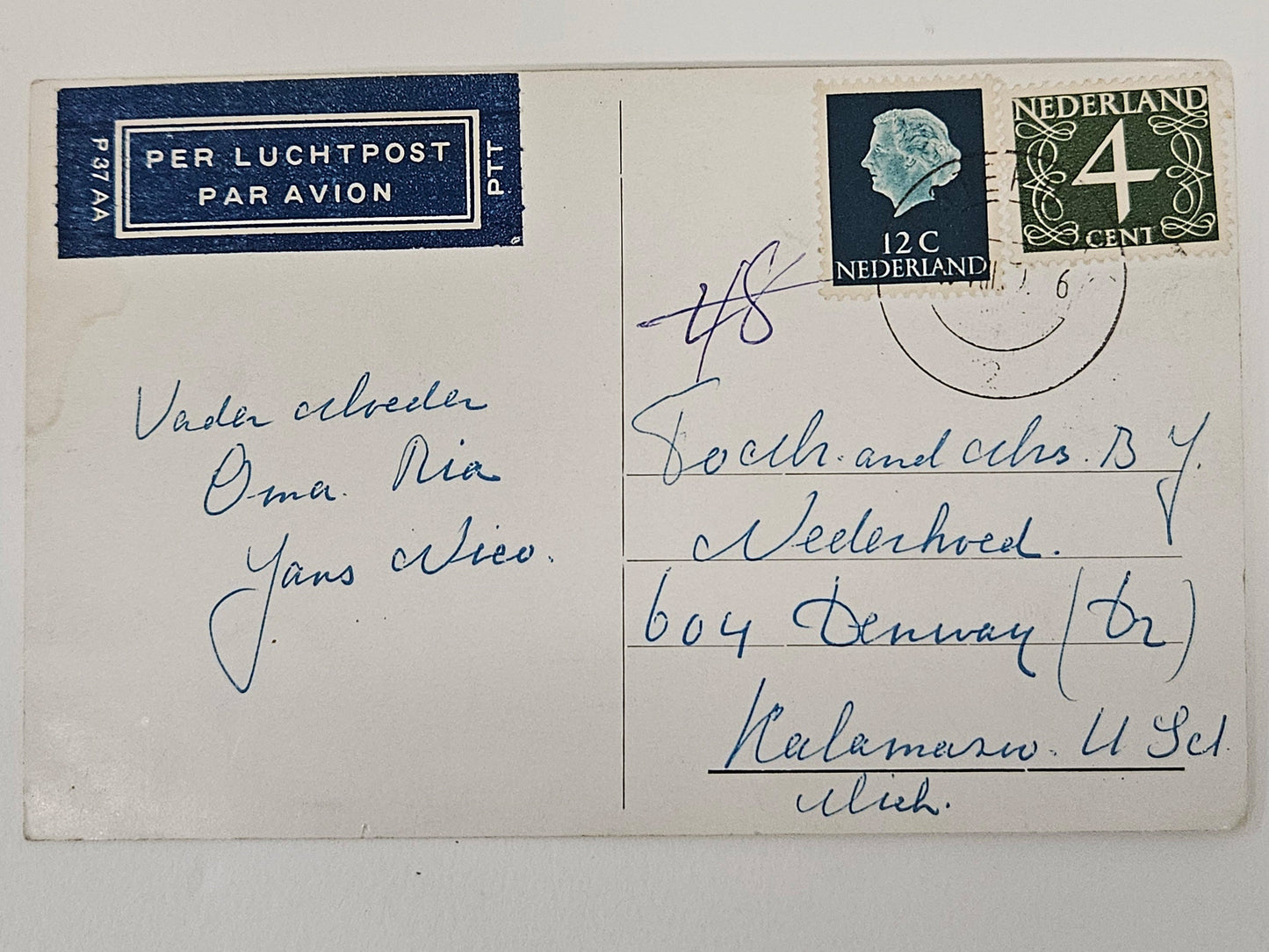 RPPC - 1960s Volendam Holland Postcard - Three Women In Cultural Folk Costume On Pier- Three Smiling Dutch women in Traditional Outfits