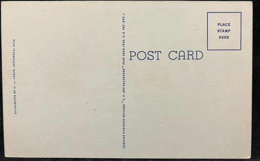 Burn's Corner, Geneva-on-the-lake, Ohio - Vintage Postcard - 1940 Drive in - Texas Barbecue in Ohio