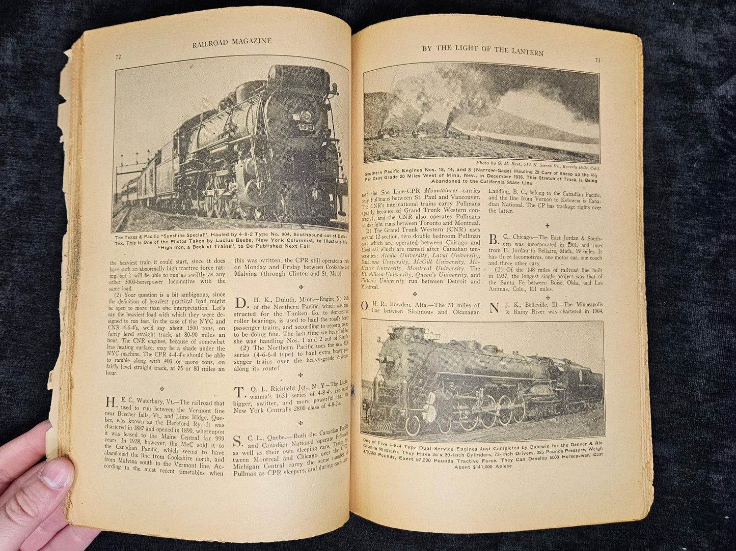 Railroad Magazine May 1938 Issue - Art Pulp Collectable -Rare