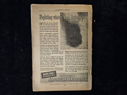 Railroad Stories March 1937 Issue - Art Pulp Collectable