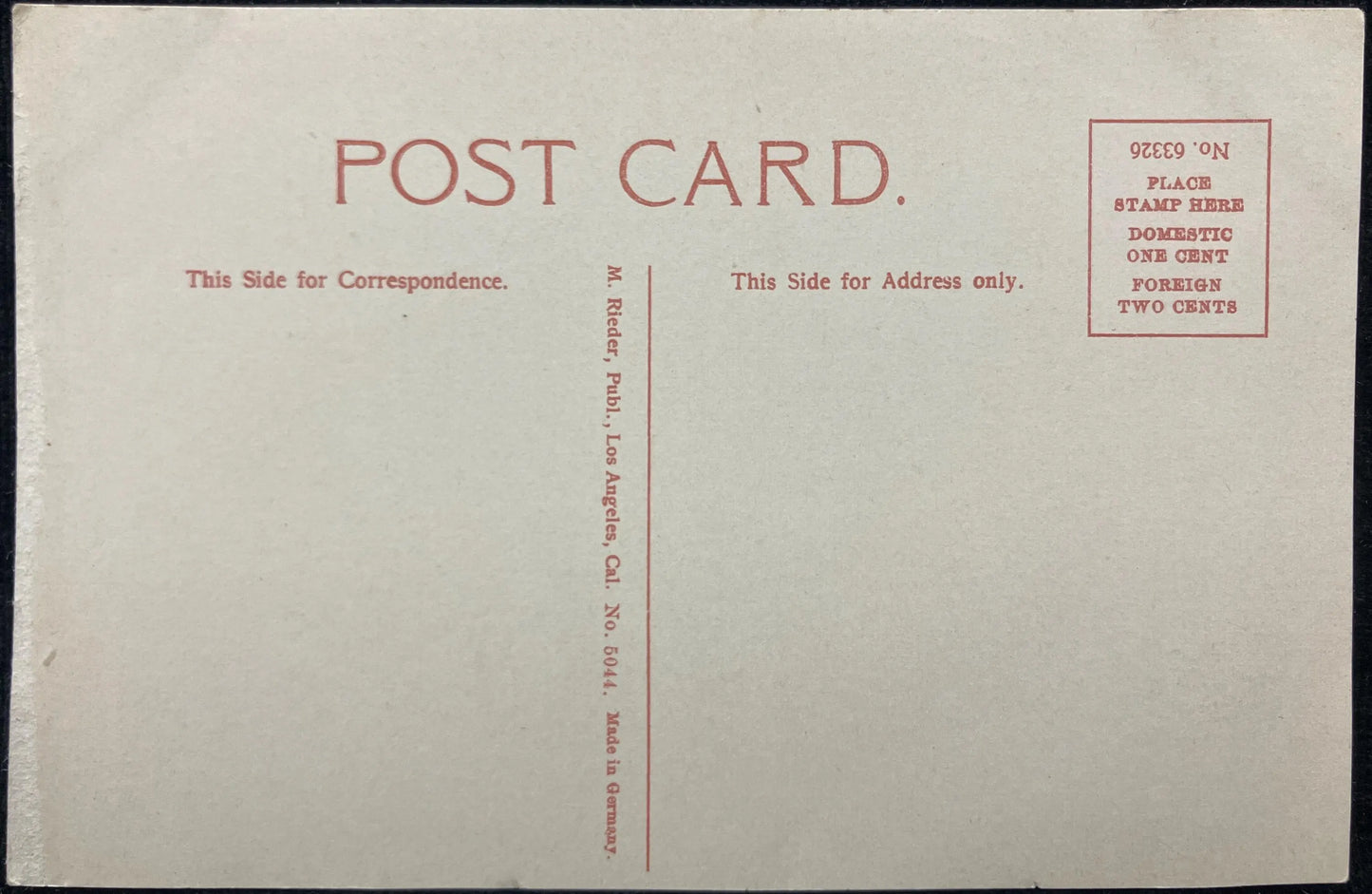 Federal Building and Post Office, Spokane, Washington - Made in Germany - Vintage Post Office Postcard