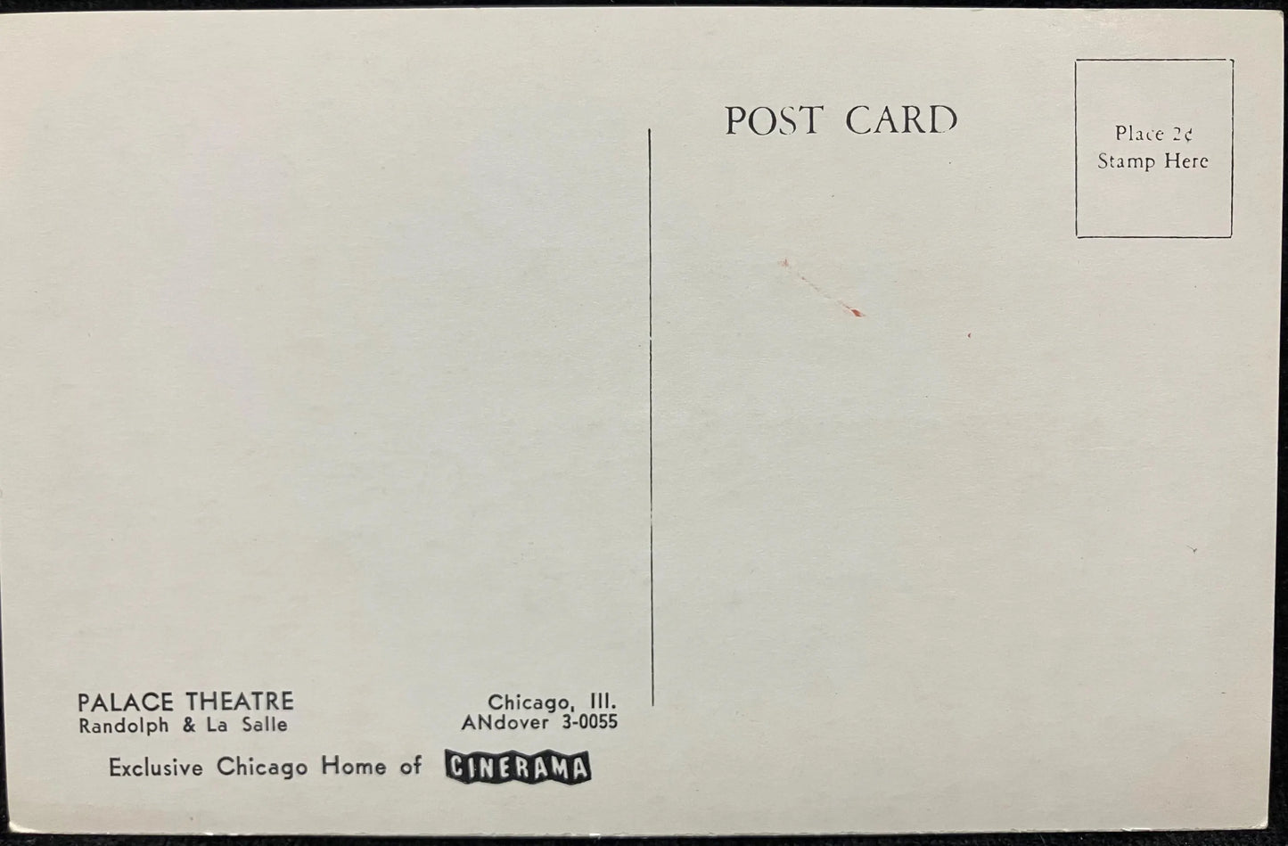 The Lowell Thomas production Seven Wonders of the World… Cinerama - Palace Theatre, Chicago, Illinois - Vintage Theatre Postcard