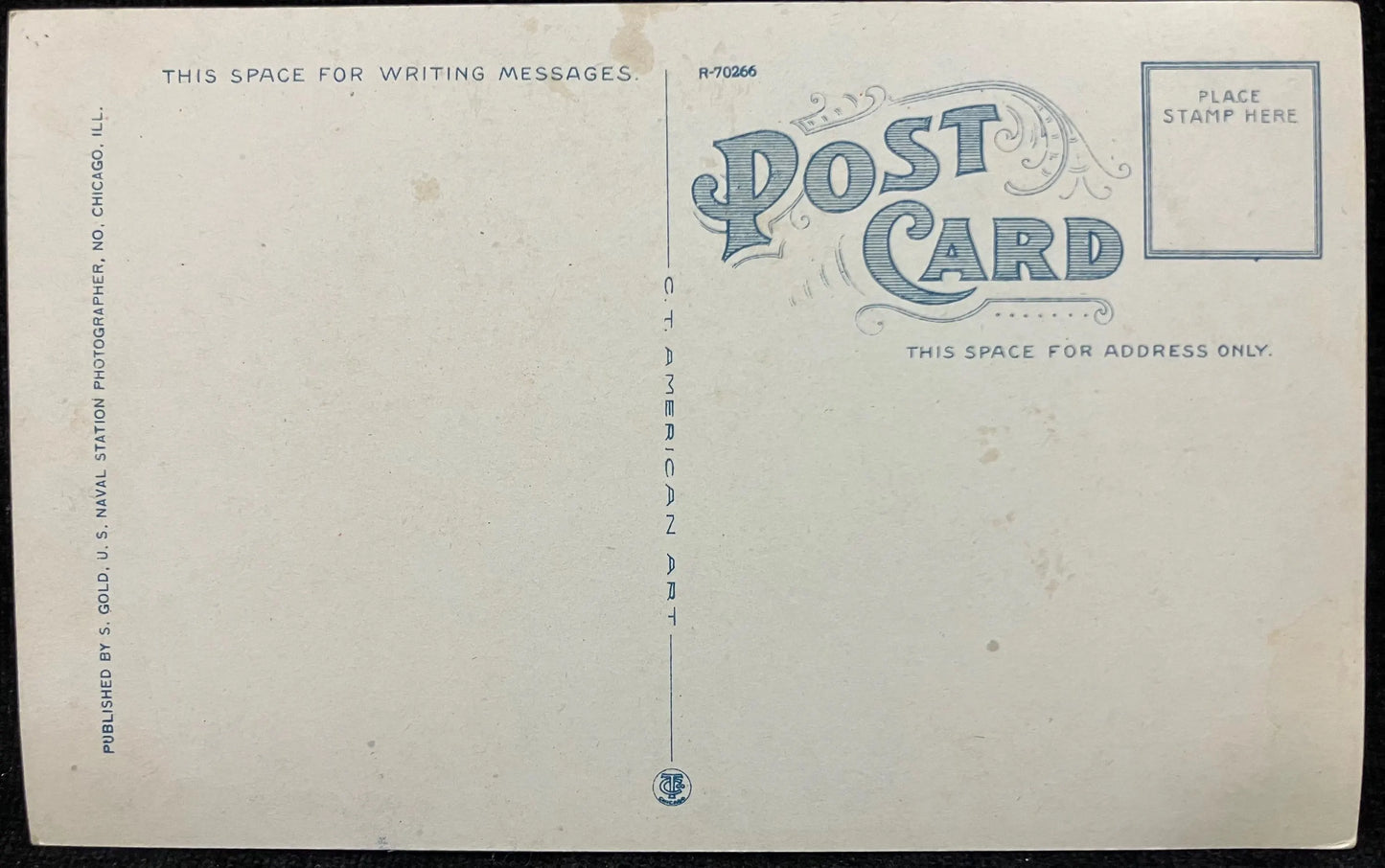 Waiting for Mess (Barracks in Background) - U. S. Naval Training Station, Great Lakes, Illinois - Vintage Navy Postcard