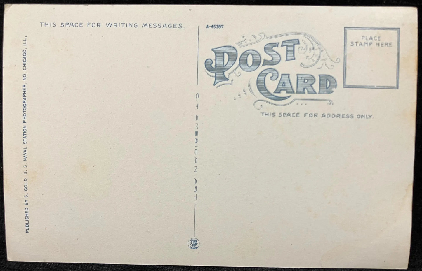 Hospital - U.S. Naval Training Station, Great Lakes, Illinois - Vintage Navy Postcard