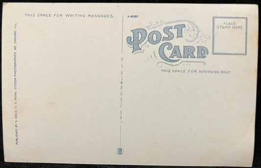 Hospital - U.S. Naval Training Station, Great Lakes, Illinois - Vintage Navy Postcard