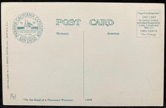 Catholic Church, Oxnard, Ventura Co., California - Vintage Church Postcard