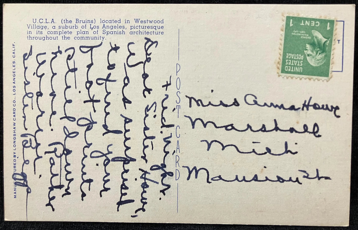 United States of Post Office and Courthouse, St. Joseph, Missouri - Photo: L. C. Shady - Vintage Postcard