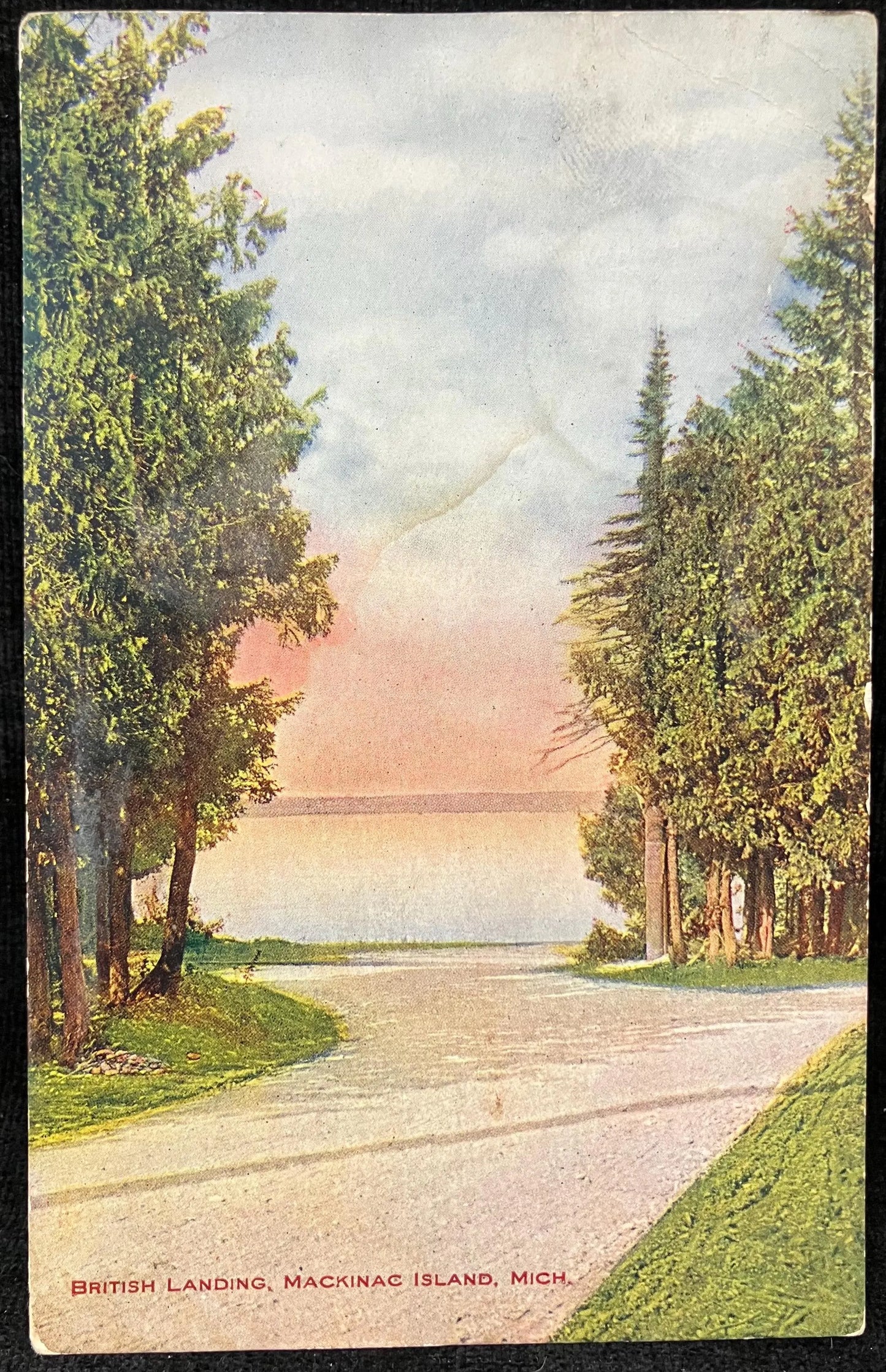 British Landing, Mackinac Island, Michigan - Vintage Postcard